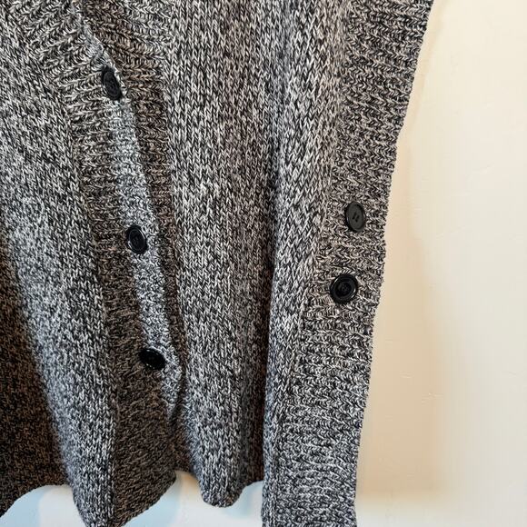 Ulla Popken Womens Sz 20-26 Cardigan Sweater Gray Short Sleeve Oversized Cozy - Picture 5 of 9